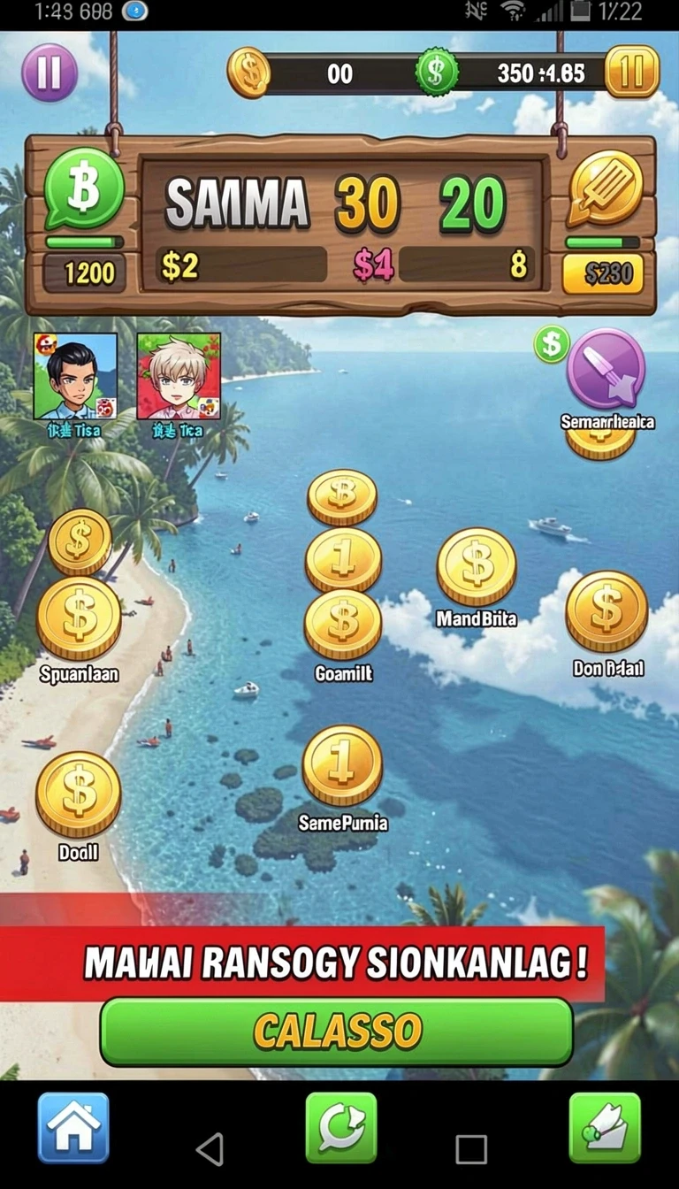 98spin - Layar utama aplikasi 98SPIN dengan berbagai pilihan slot.