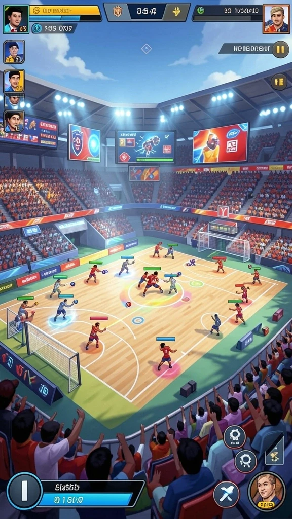 9n9n - Tampilan utama game 9N9N dengan karakter yang beraksi.