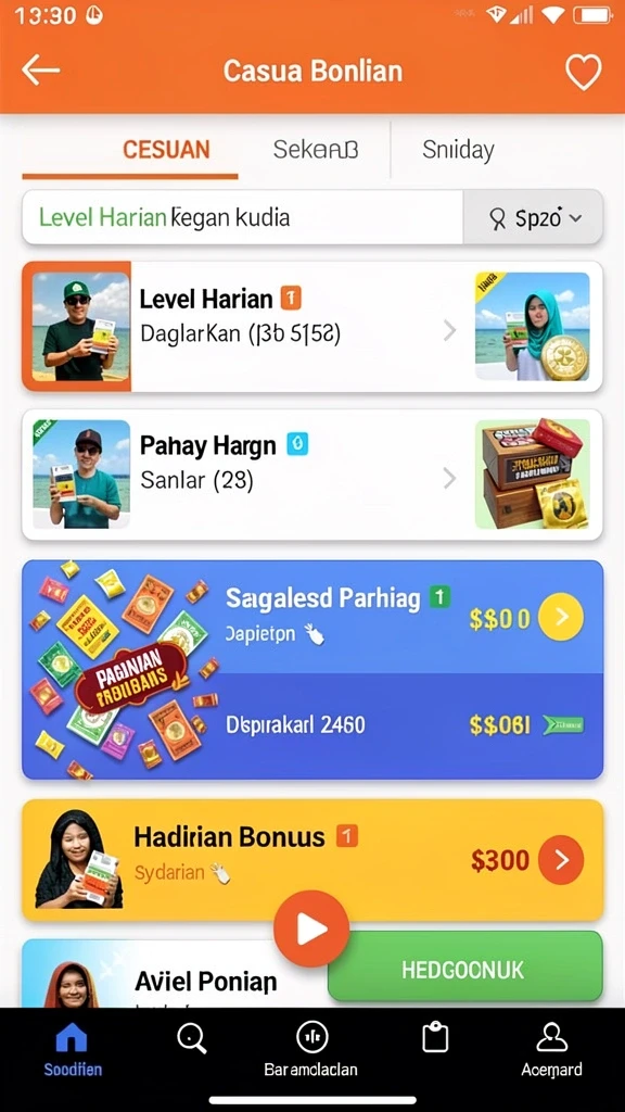 tempur99 - Tampilan antarmuka yang intuitif dan mudah digunakan.